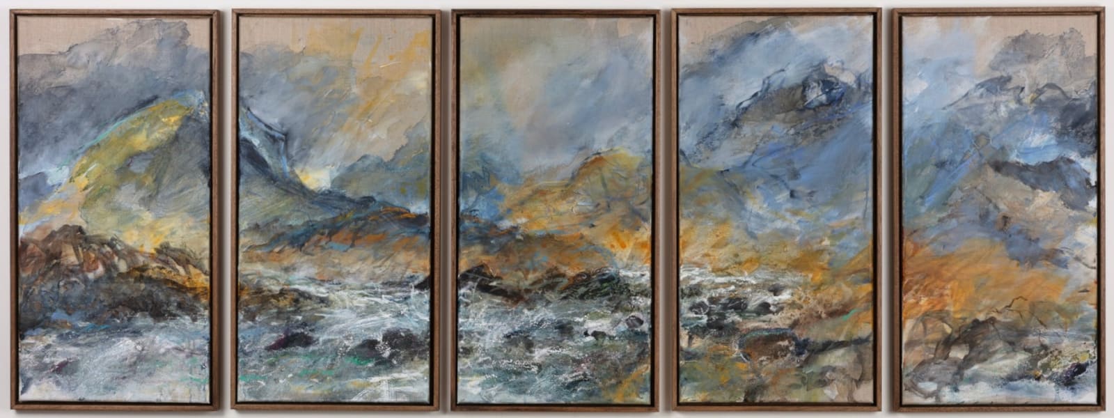 Geraldine van Heemstra, Where Two Rivers Meet (Pentaptych)