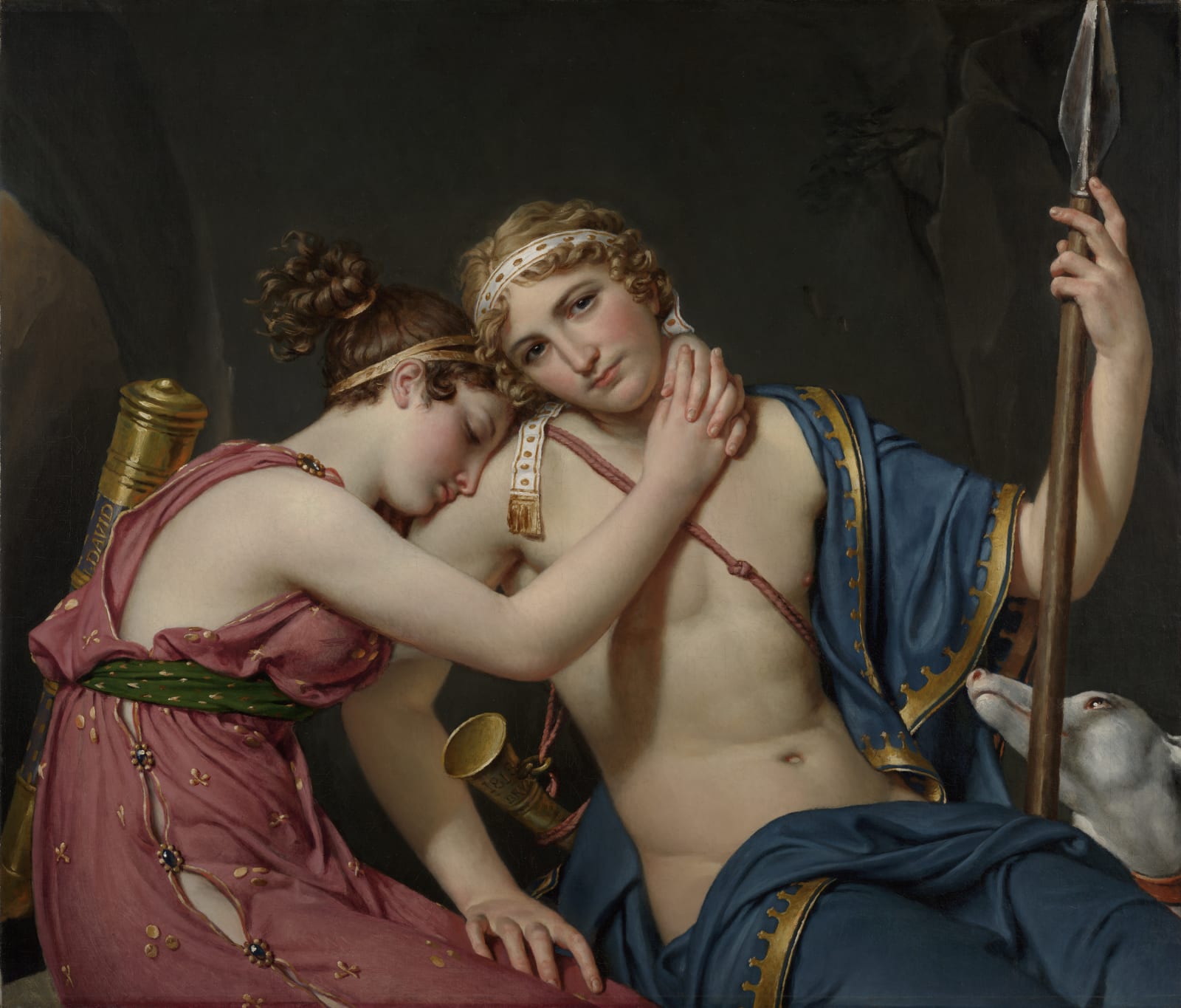 Jacques-Louis David, The Farewell of Telemachus and Eucharis, 1534