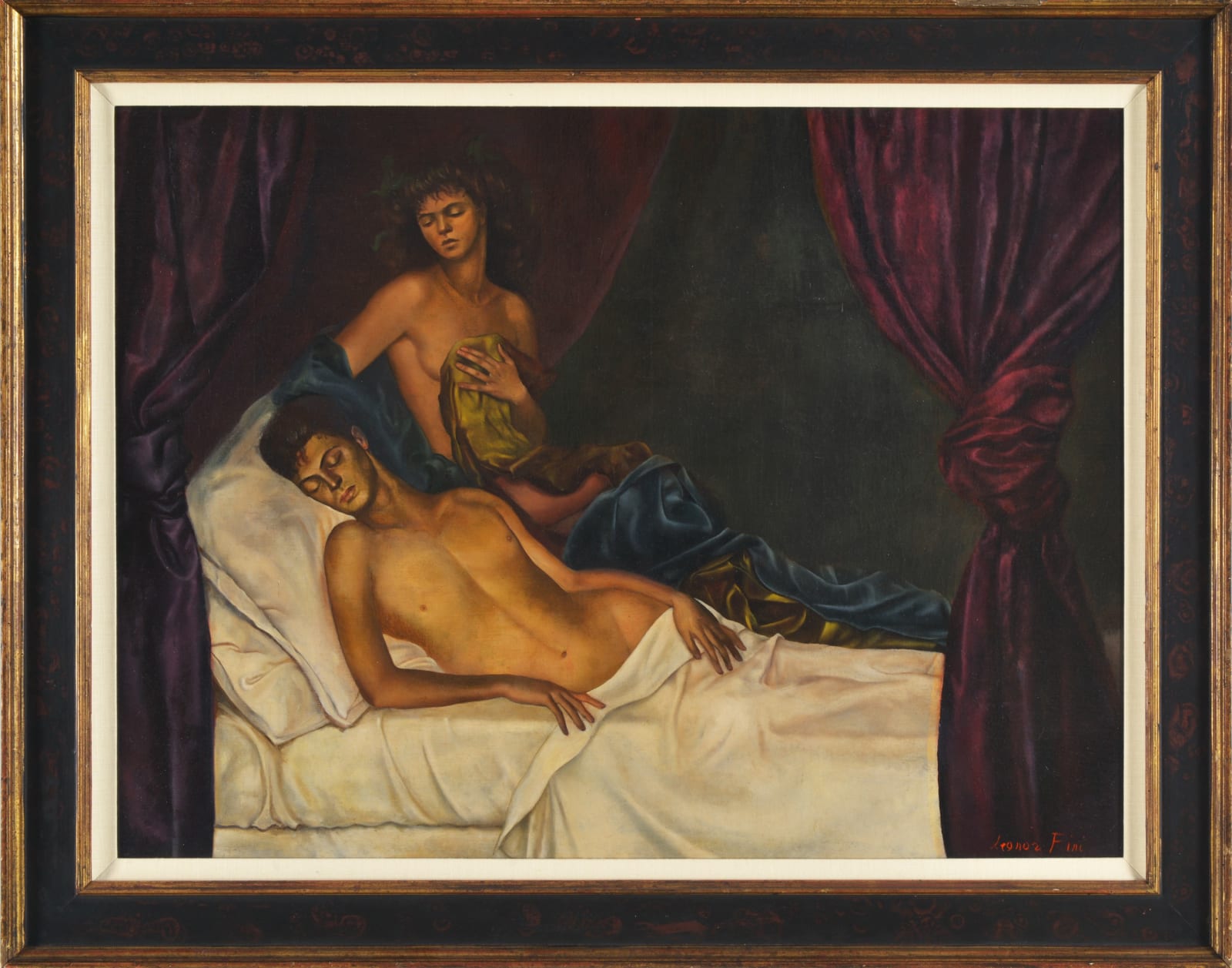 Leonor Fini, L'Alcove (Self-portrait with Nico Papatakis), 1941