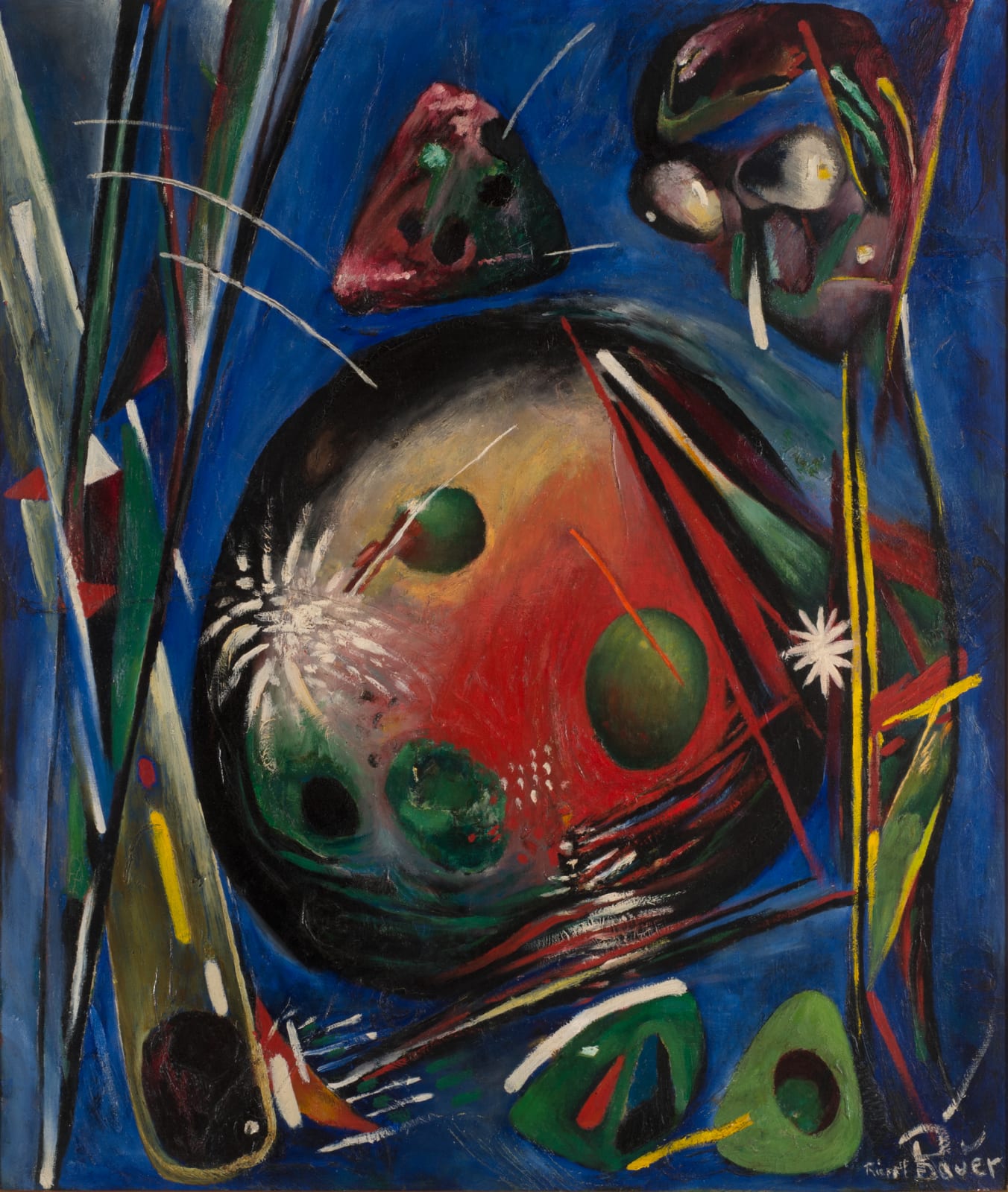 Rudolf Bauer, Blaues Bild, c.1920