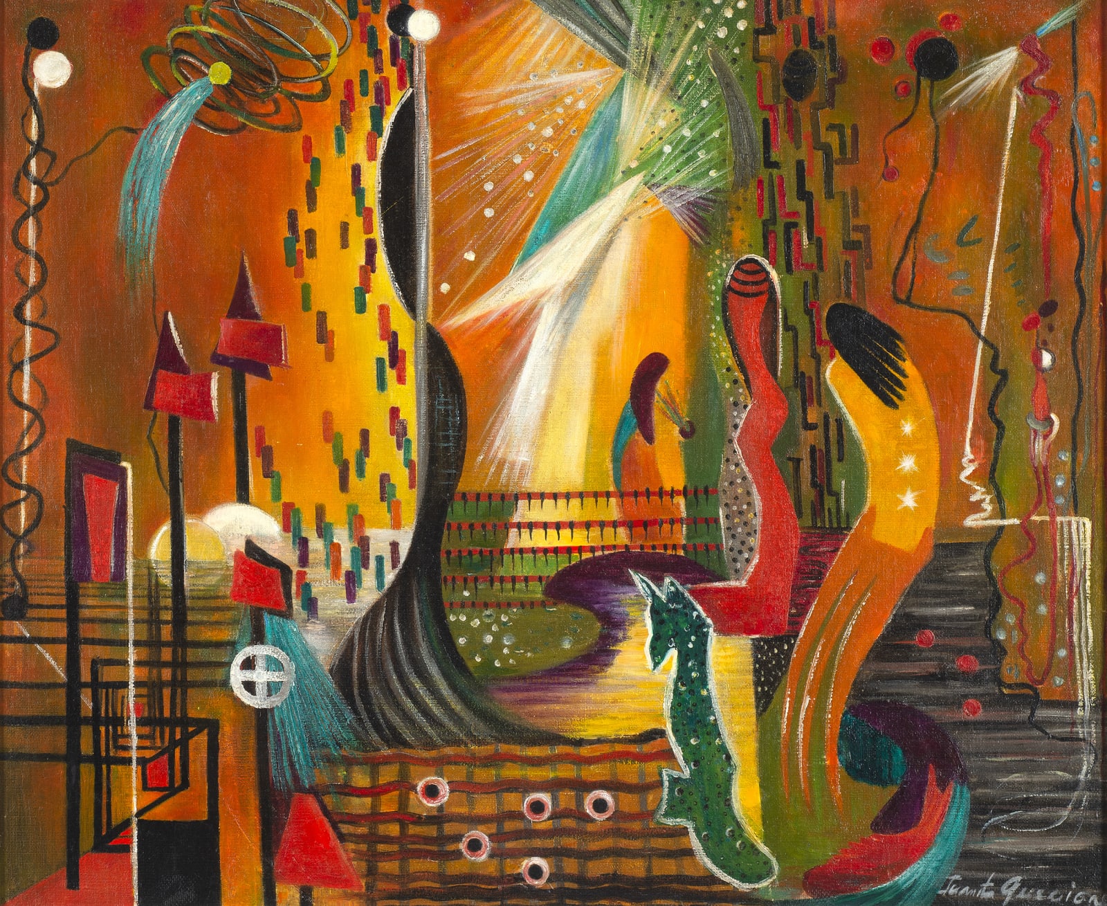 Juanita M. Guccione, Symphony in Orange, 1937
