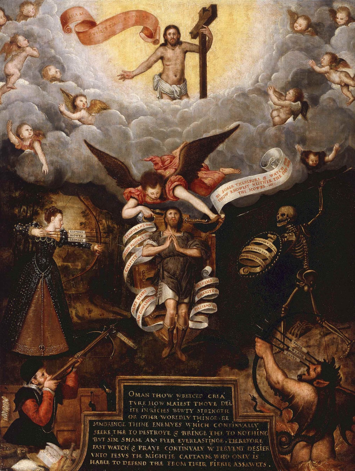 English School (c.1596 – 1599), An Allegory of Man, Painted after 1596