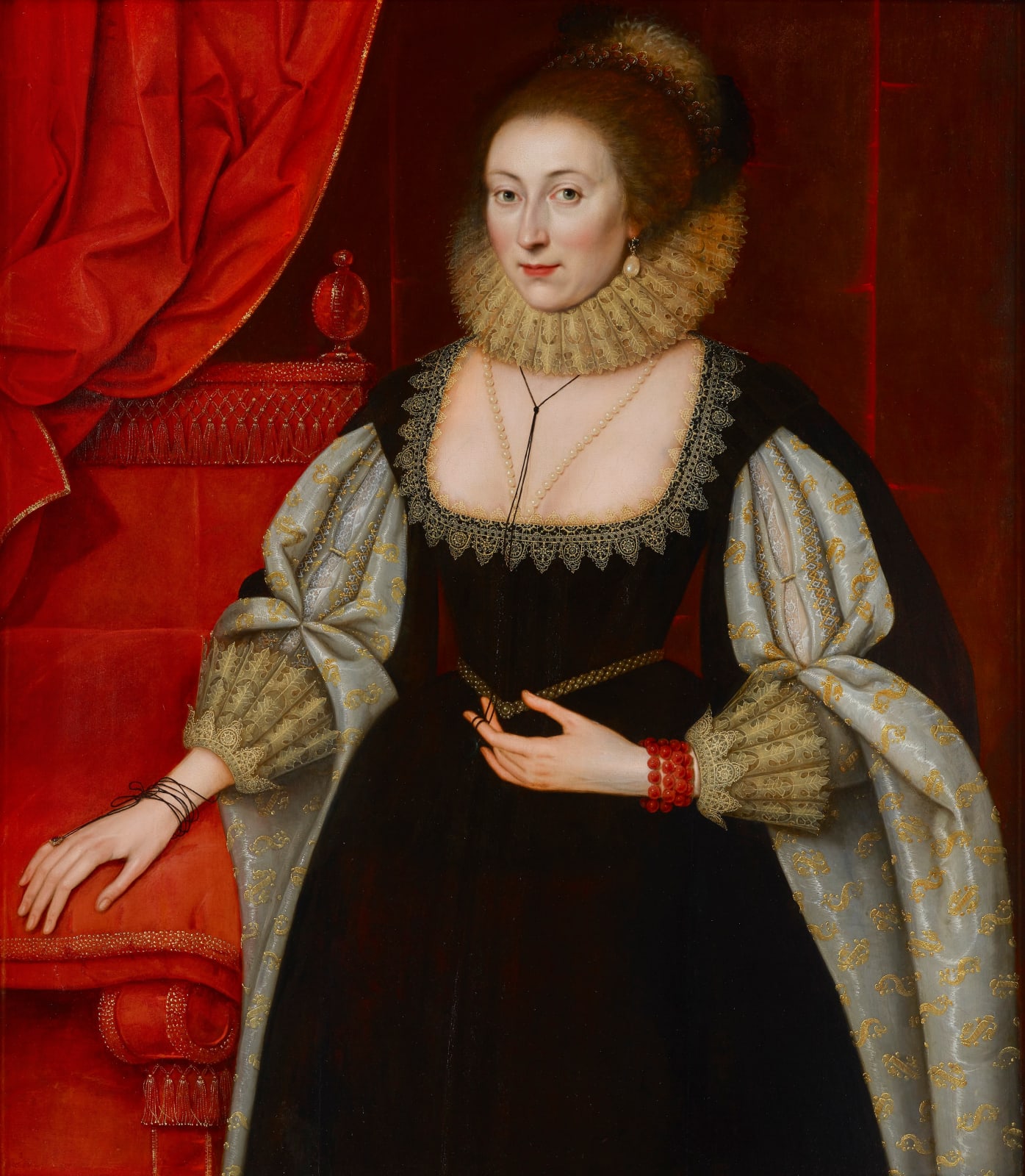 Marcus Gheeraerts II (1561 - 1635), An unknown English noblewoman, possibly a member of the Strode family, Painted circa 1615