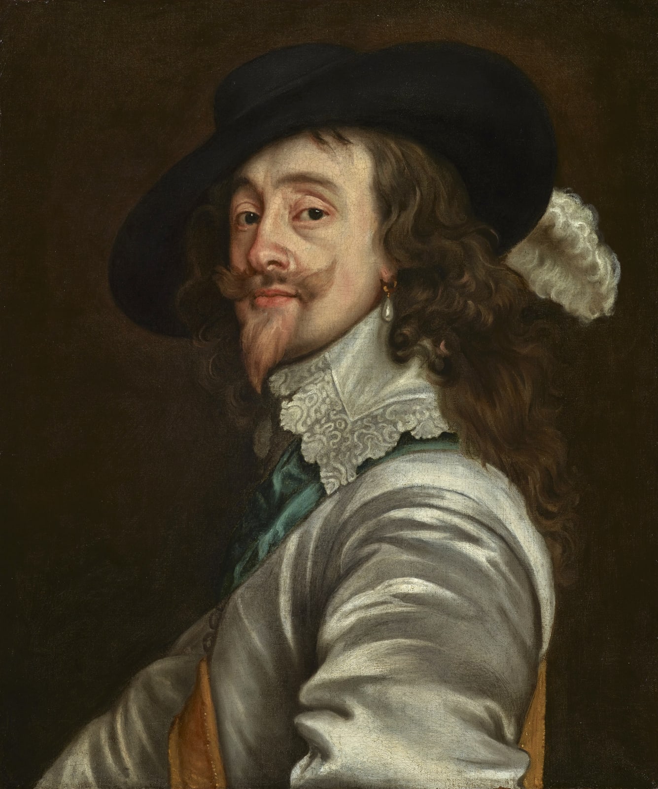 Studio of Sir Anthony van Dyck (1599 - 1641), King Charles I of England, Scotland and Ireland (1600 - 1649), Painted circa 1636