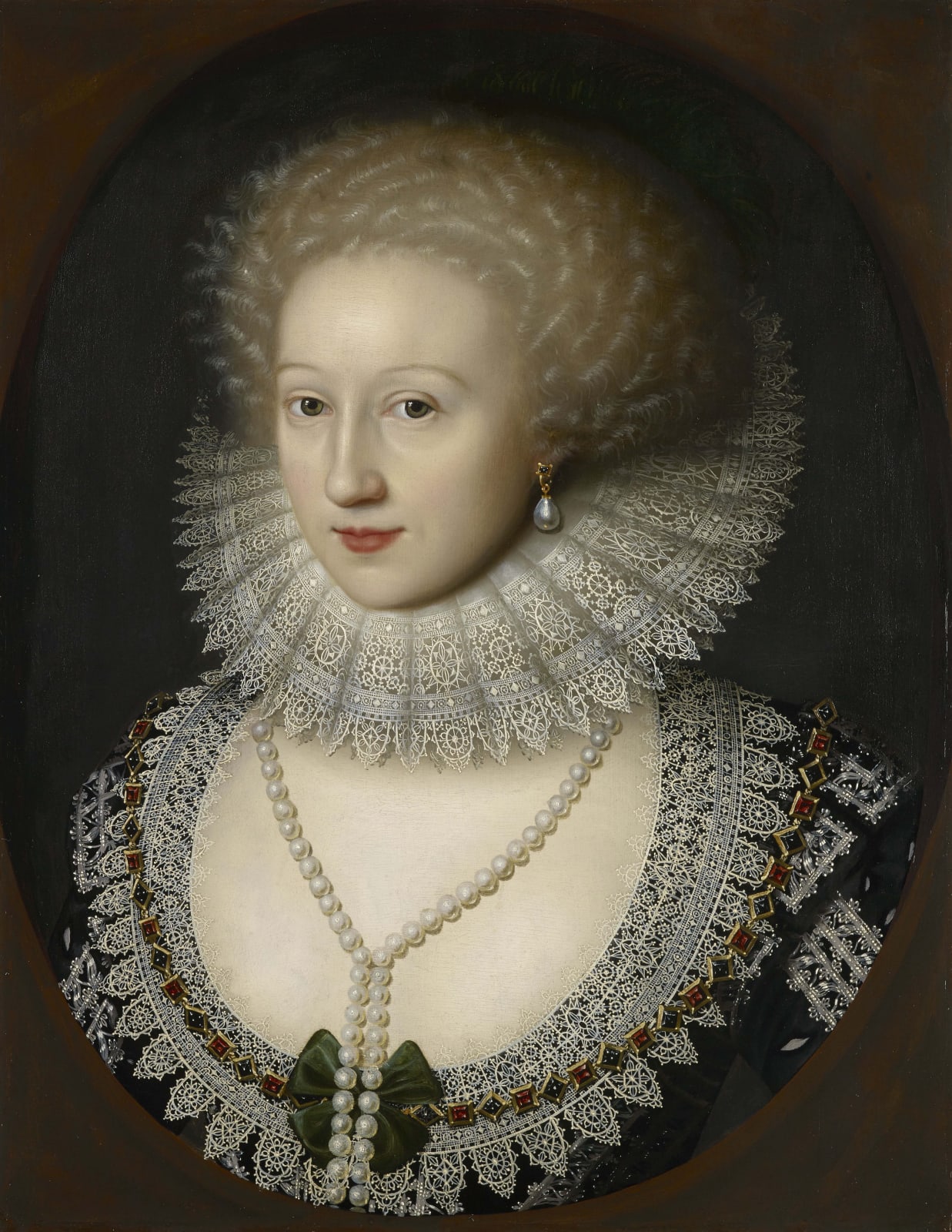 William Larkin (c.1585 – 1619), An Unknown Noblewoman, Painted 1615 - 1616