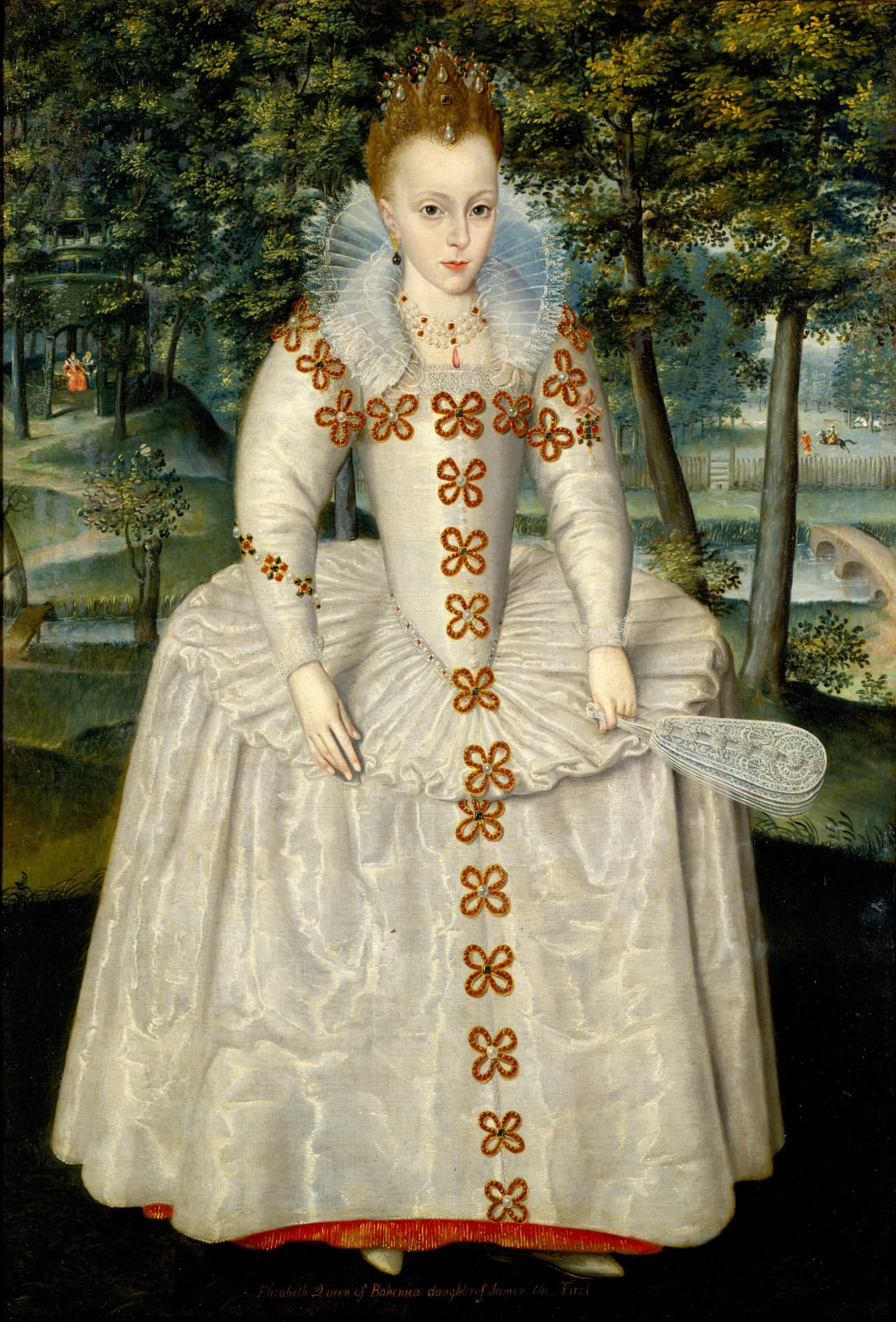 Robert Peake (c.1551 - 1619), Elizabeth Stuart (1596 - 1662), as Princess Royal, later Electress of Palatine and Queen of Bohemia, Painted 1603