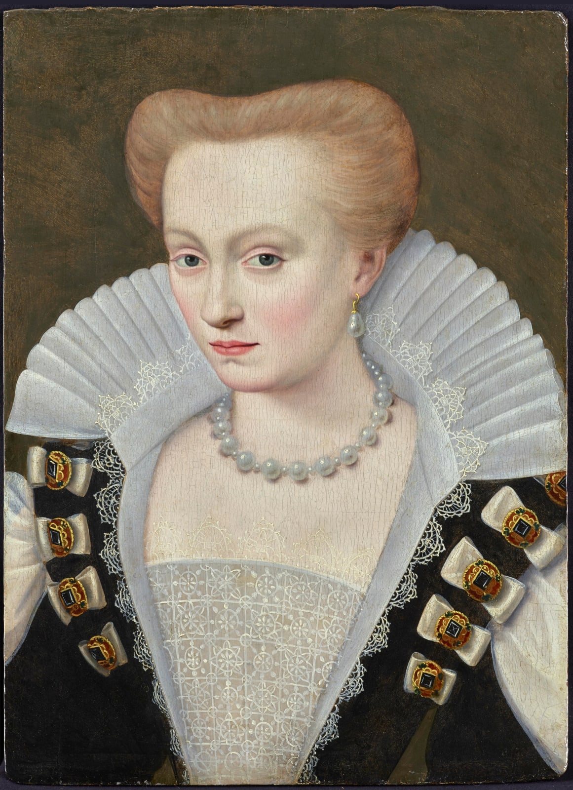 French school, circa 1580 - 1585, Louise de Lorraine (1553 – 1601), Queen of France, 1580 - 1585