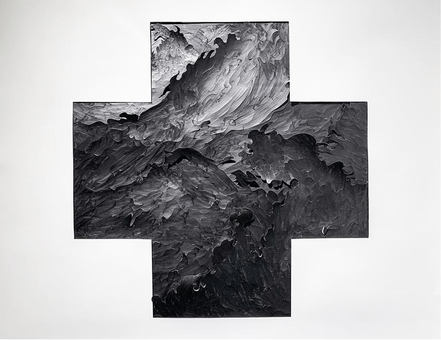 Oasa DuVerney, Black Wave Wave: Black Cross Flag, 2019