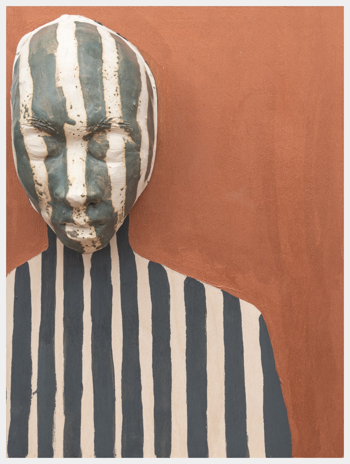 Aisha T. Bell, Bars that flatten stripes that scar, 2020