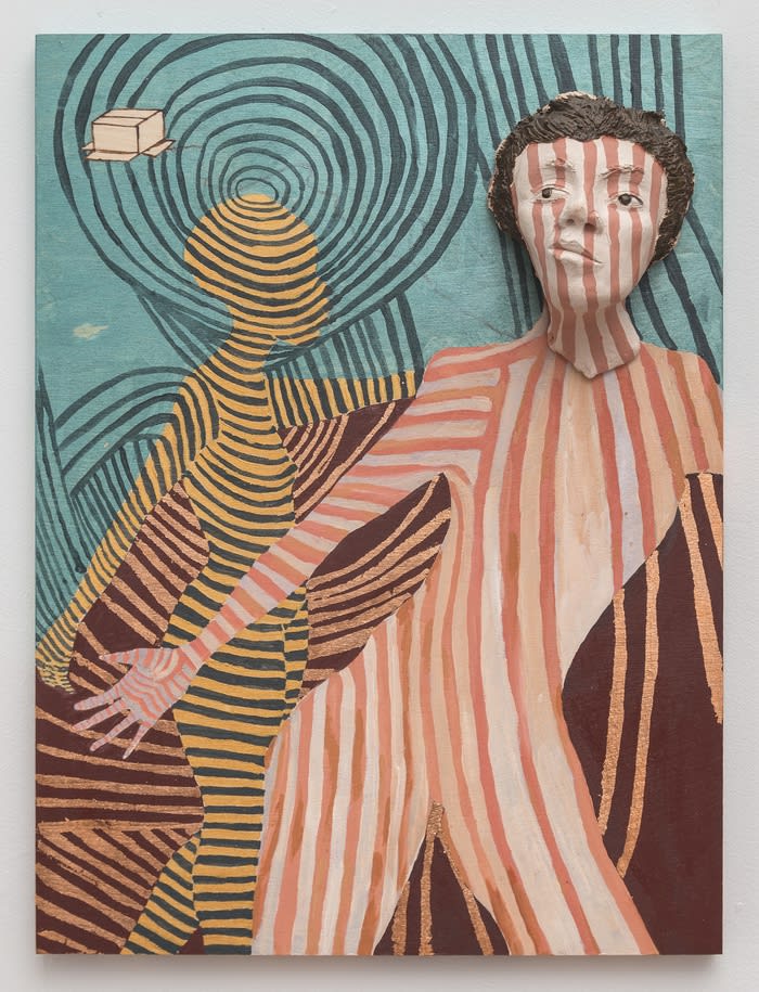 Aisha T. Bell, Sound waves, rhythms radiate, halo glows, 2020