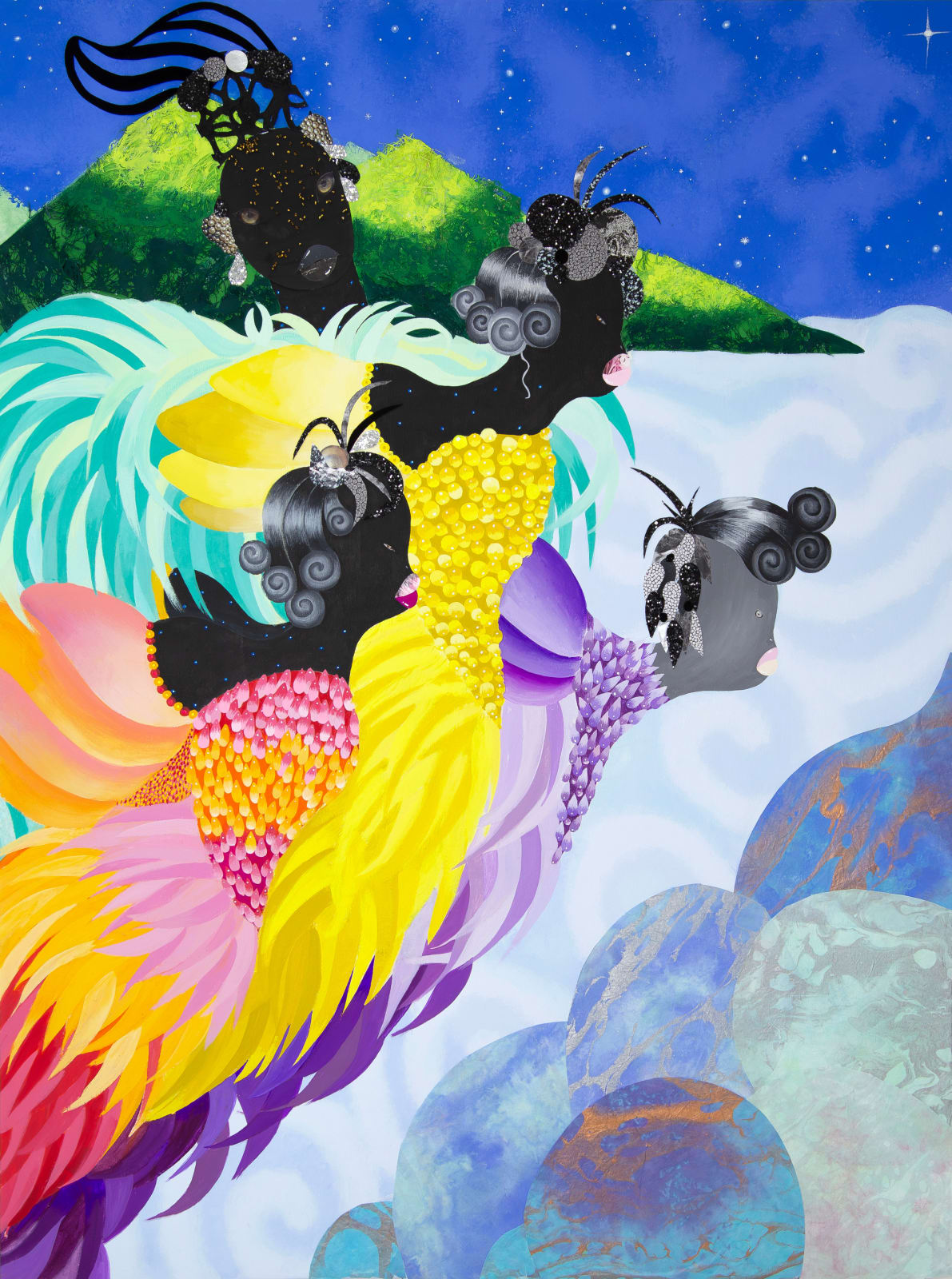 Grace Lynne Haynes, Three’ s no crowd, A fearsome foursome, / Keeping Their Language Alive, Changing the Face, Soldiers of Fortune, 2025