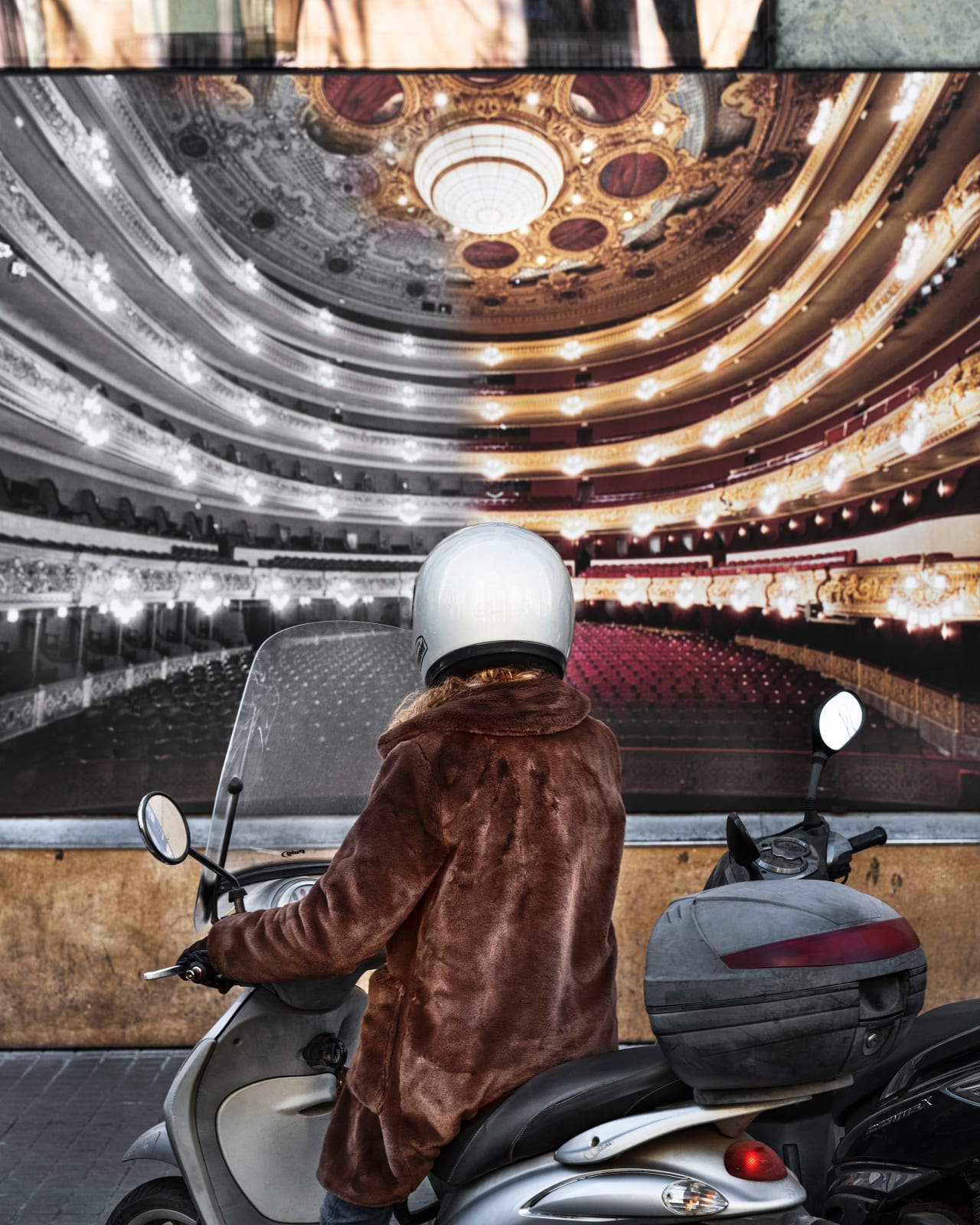 Anastasia Samoylova, Historic Theater Poster, Barcelona (from the Image Cities series), 2021
