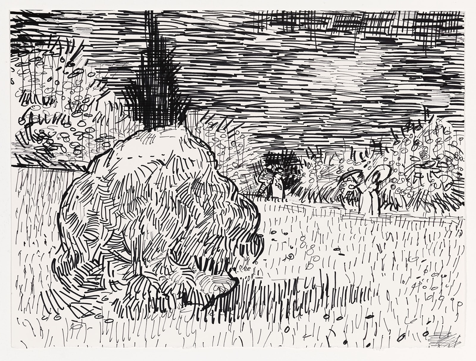 Karl Haendel, Sharpie Van Gogh 3, 2025