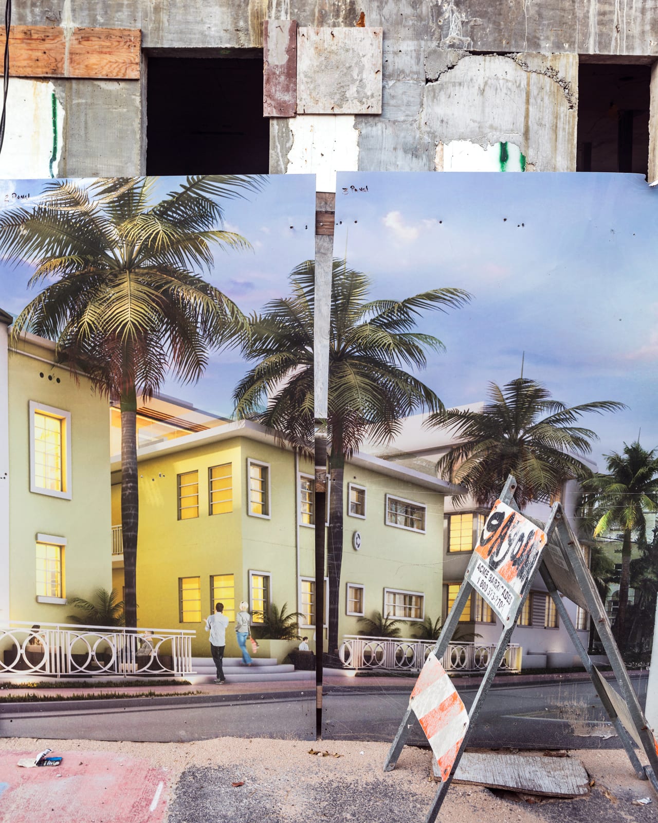Anastasia Samoylova, Construction in South Beach I (from the FloodZone series), 2017
