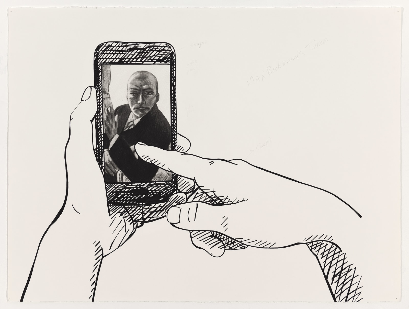 Karl Haendel, Max Beckmann's Tinder, 2025