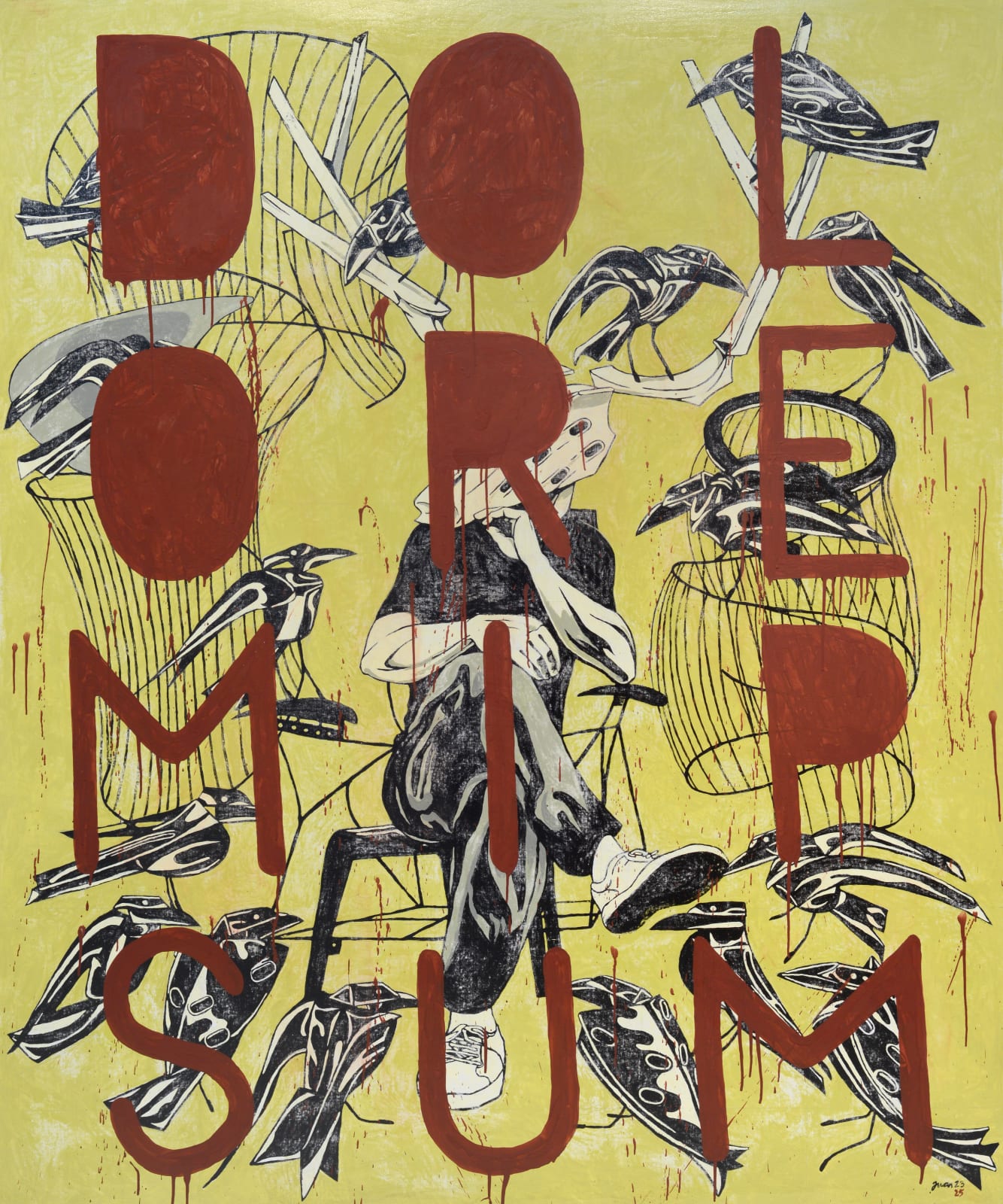 Juan Alcazaren III, This is Pain...ting, 2023-2025