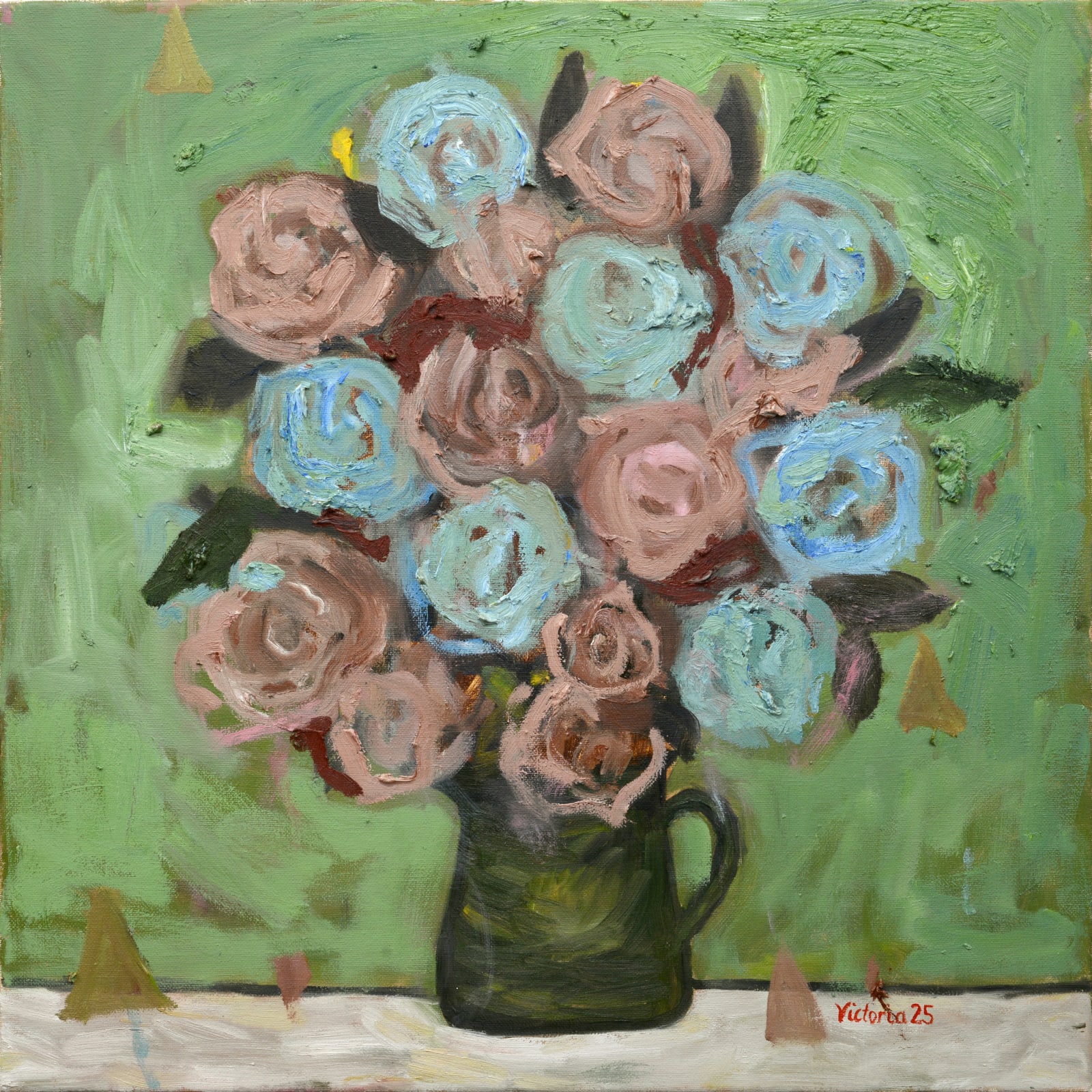 Victoria Montinola, Flowers in a Vase, 2025