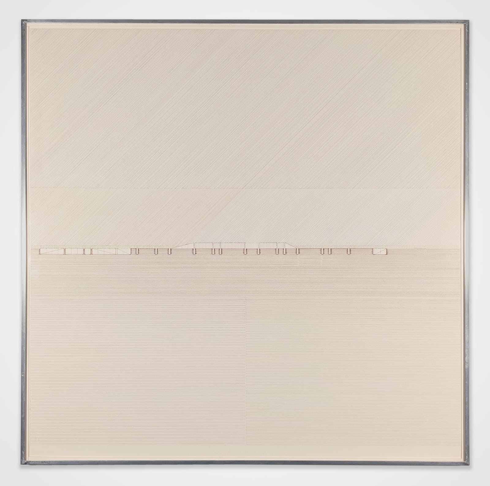 Architectural drawing plan for an abstract space by artist Will Insley