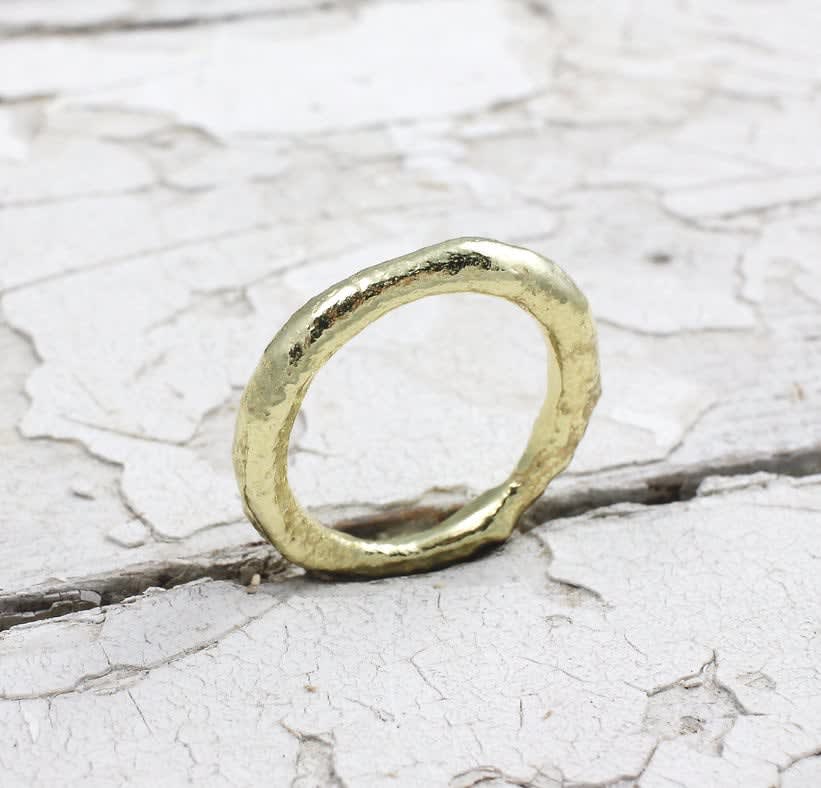 Marsha Drew, Gold Rustic Rockpool Ring