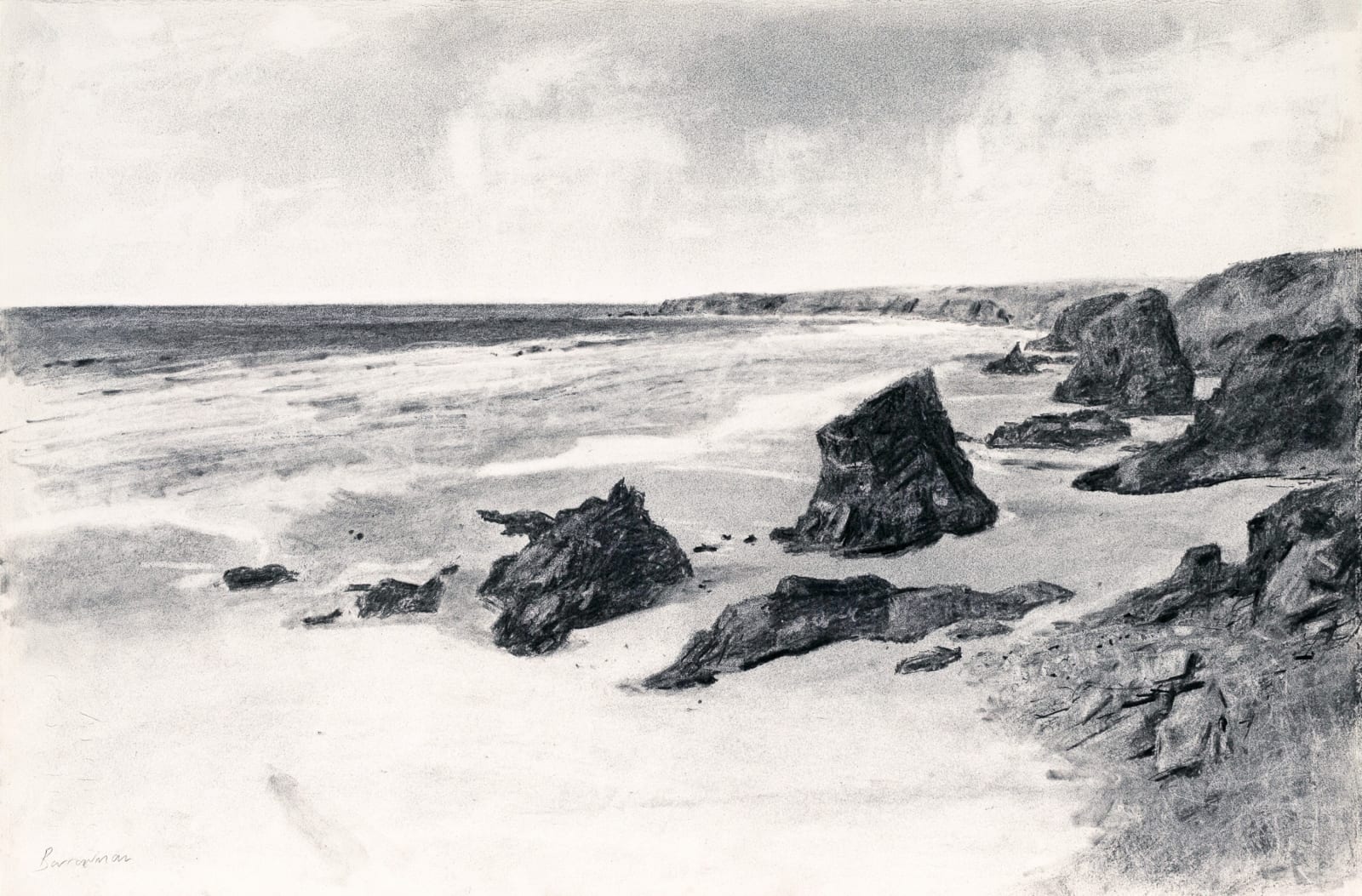 Andrew Barrowman, Low Tide at Bedruthan Steps, August Afternoon