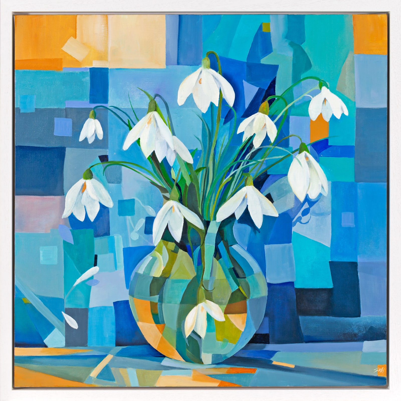 Suki Wapshott, Snowdrops in a Vase
