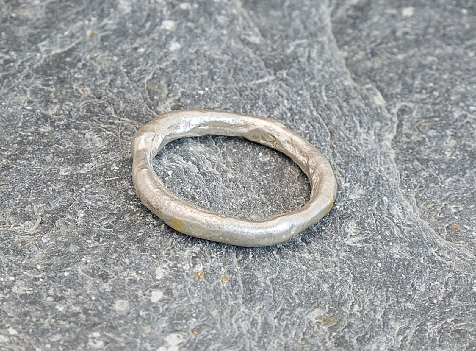 Marsha Drew, Rockpool Ring with Gold Compass Points
