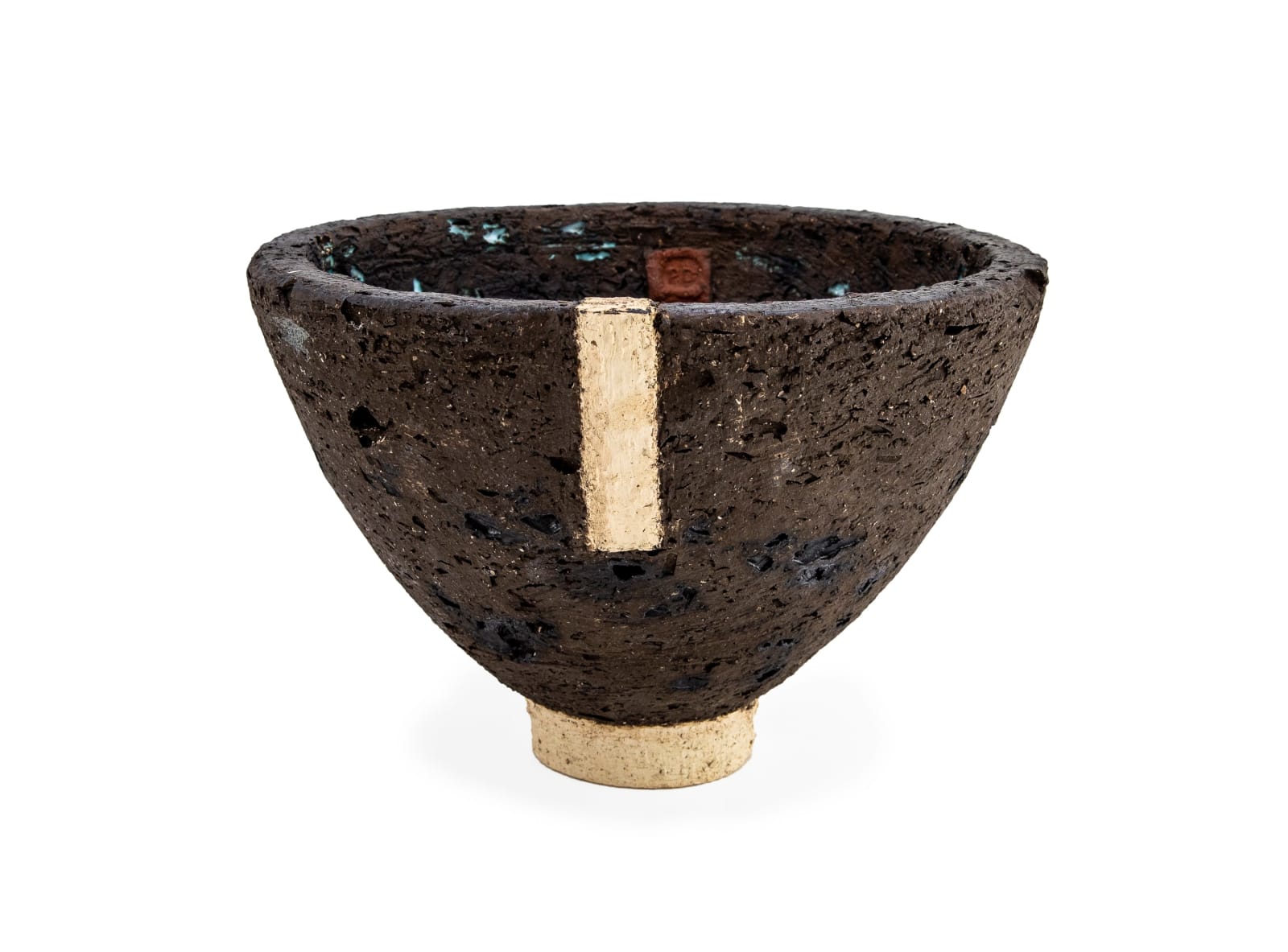 Paula Downing, Chunky Gem Bowl with Inlays (Black)