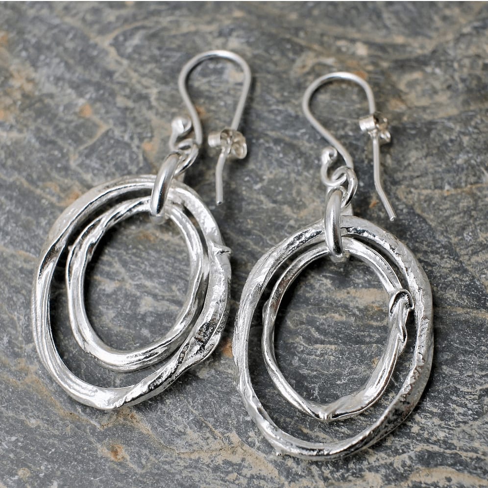 Marsha Drew, Double Molten Link Earrings