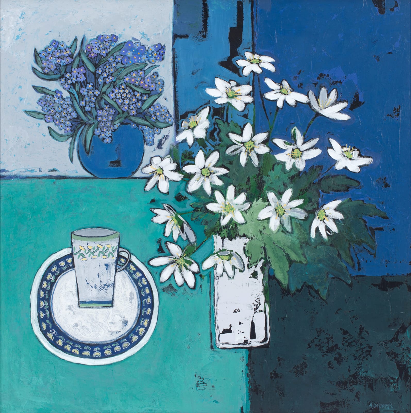 Alison Dickson, Forget Me Nots & Woodland Anemones