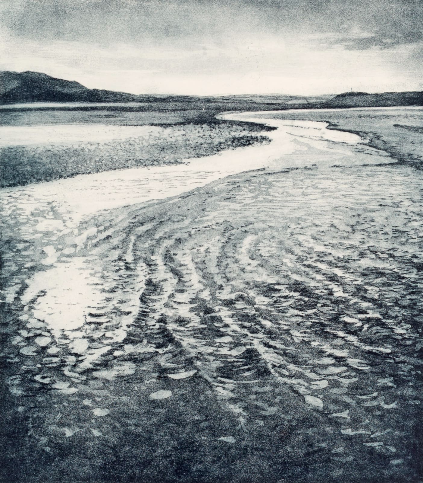 Ley Roberts, Turning Tide - Towards Padstow From Rock Beach