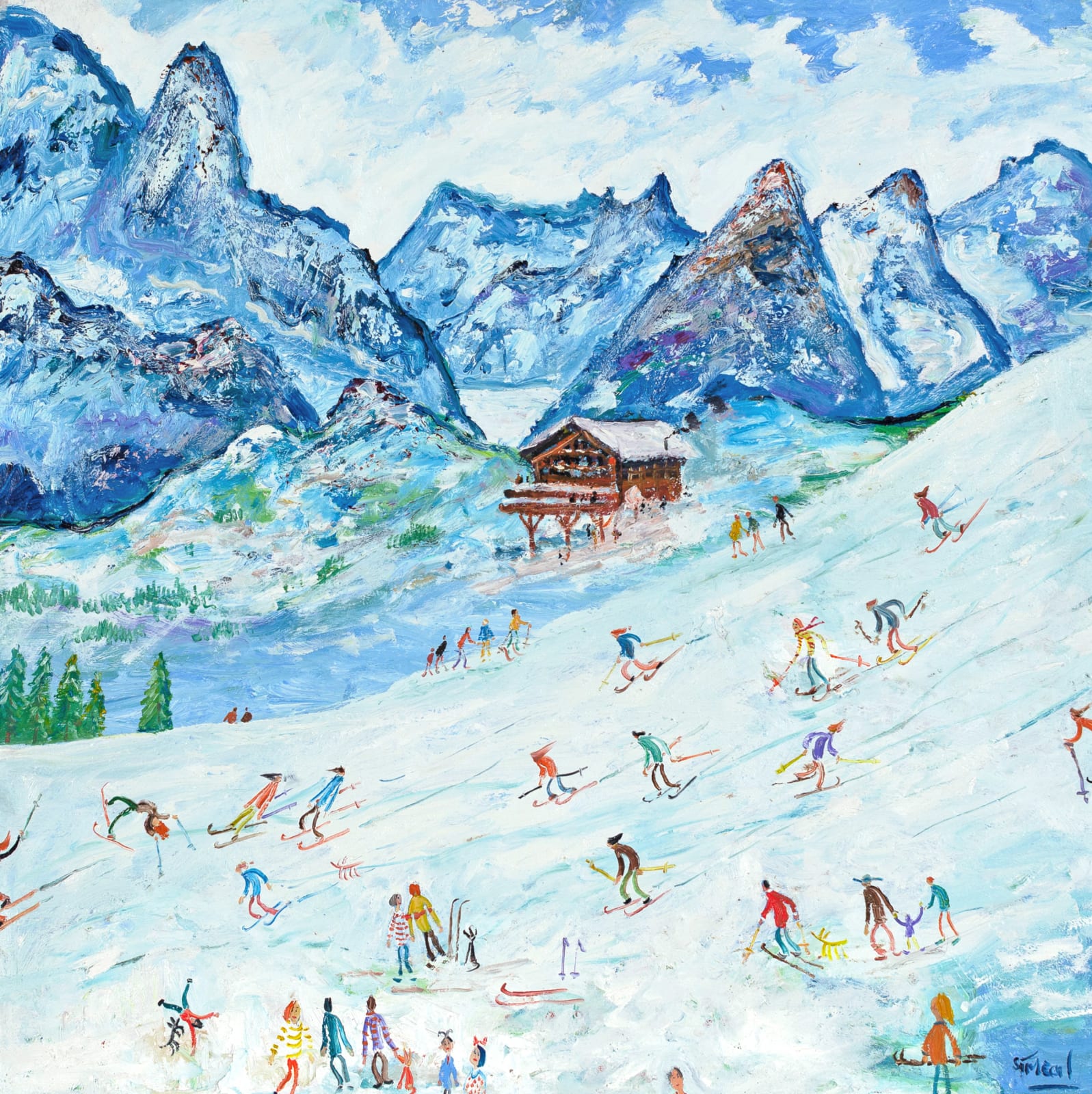 Simeon Stafford, On the Slopes, Mont Blanc