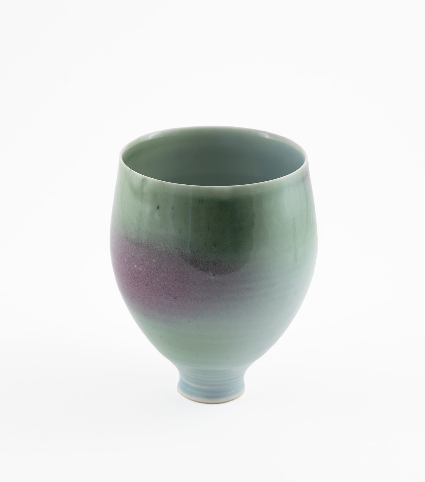 Hugh West, Celadon and Rhubarb Vase