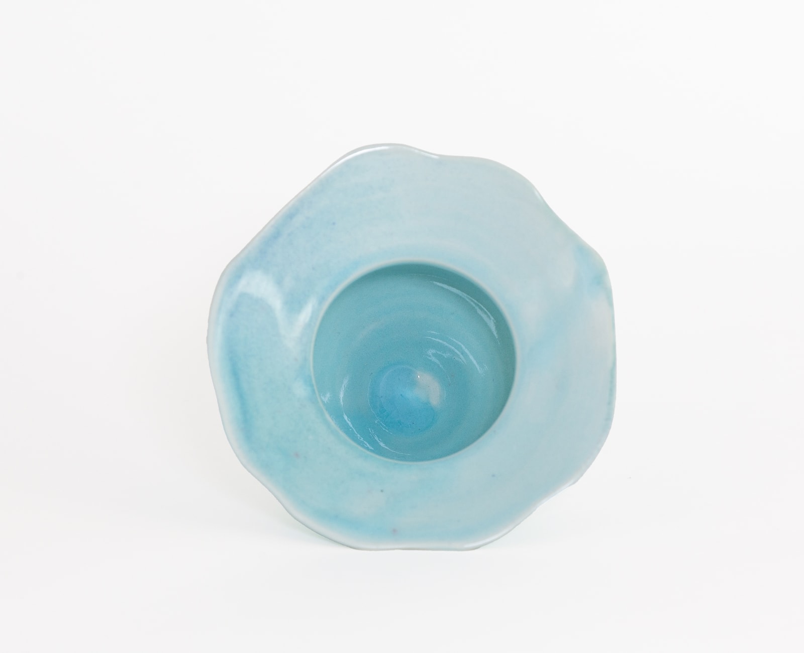 Hugh West, Waved Topped Celadon Vase