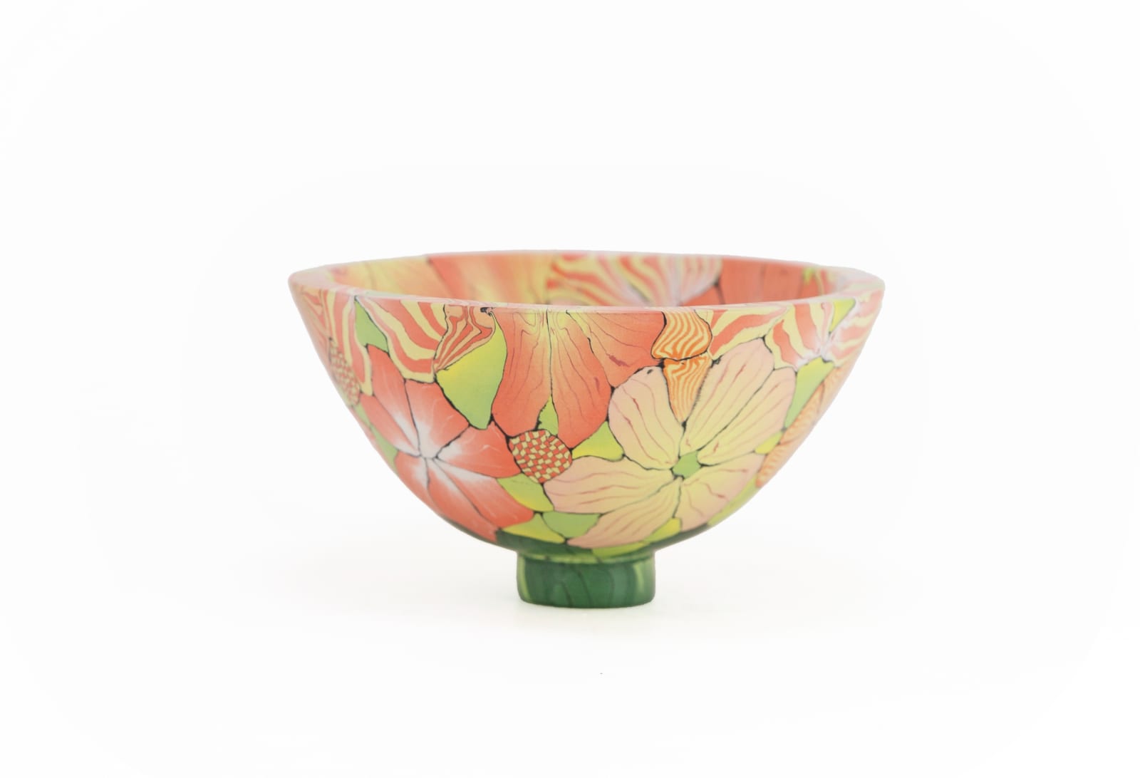 Judy McKenzie, Nerikomi Bowl - Oranges and Lemons