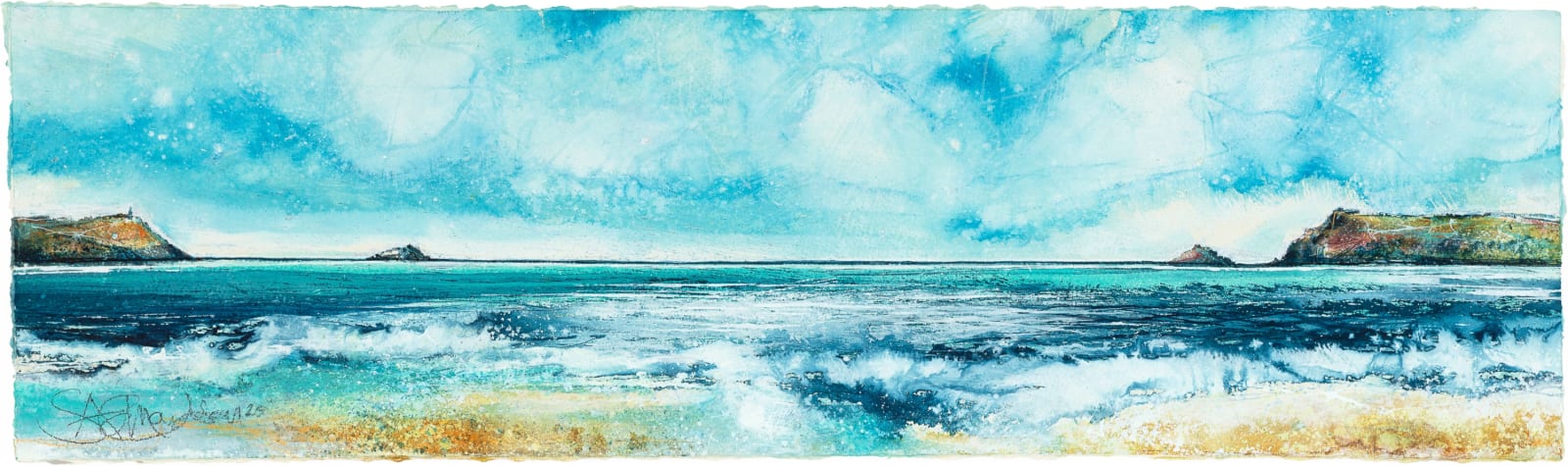 Stewart Edmondson, Bright Day, Polzeath Beach