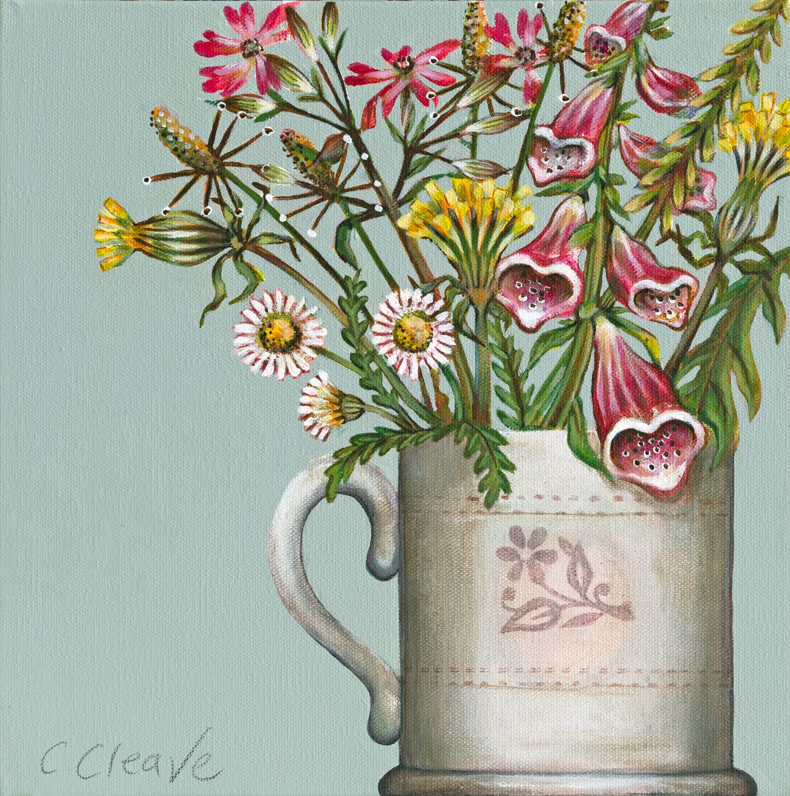 Caroline Cleave, A Cup of Spring Flowers