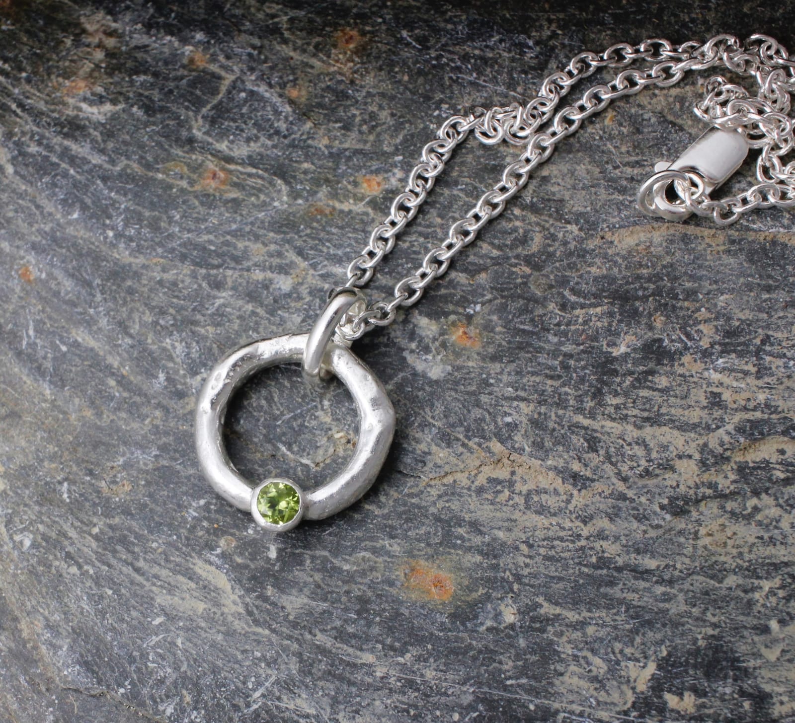 Marsha Drew, Rockpool Halo Pendant with Peridot