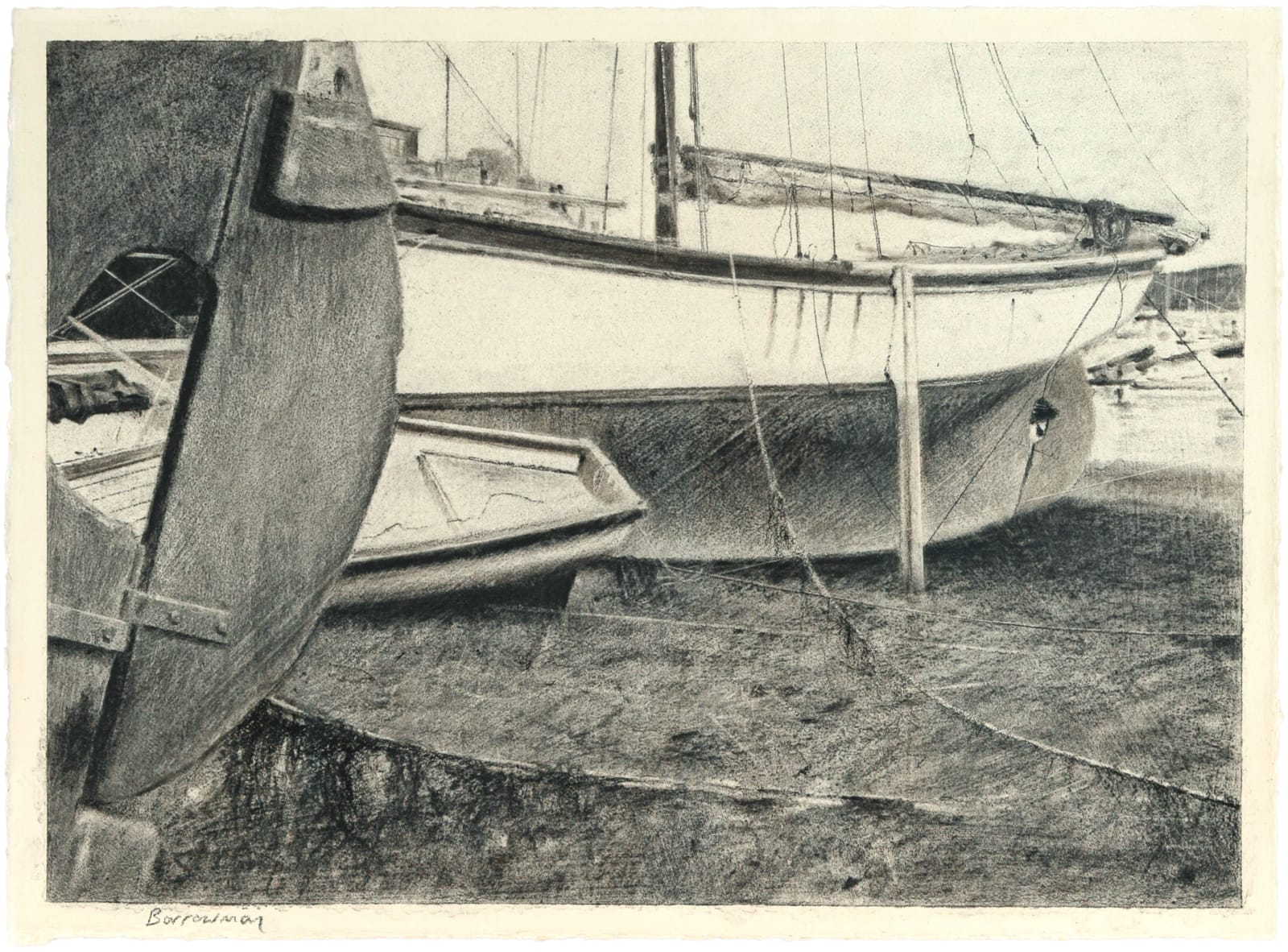 Andrew Barrowman, Rudders and Hulls at Mylor Harbour