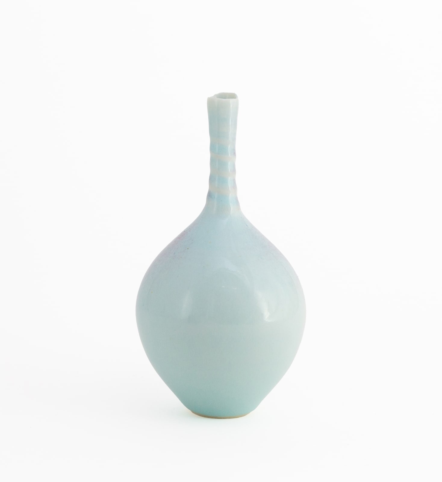 Hugh West, Celadon Blush Bottle Vase