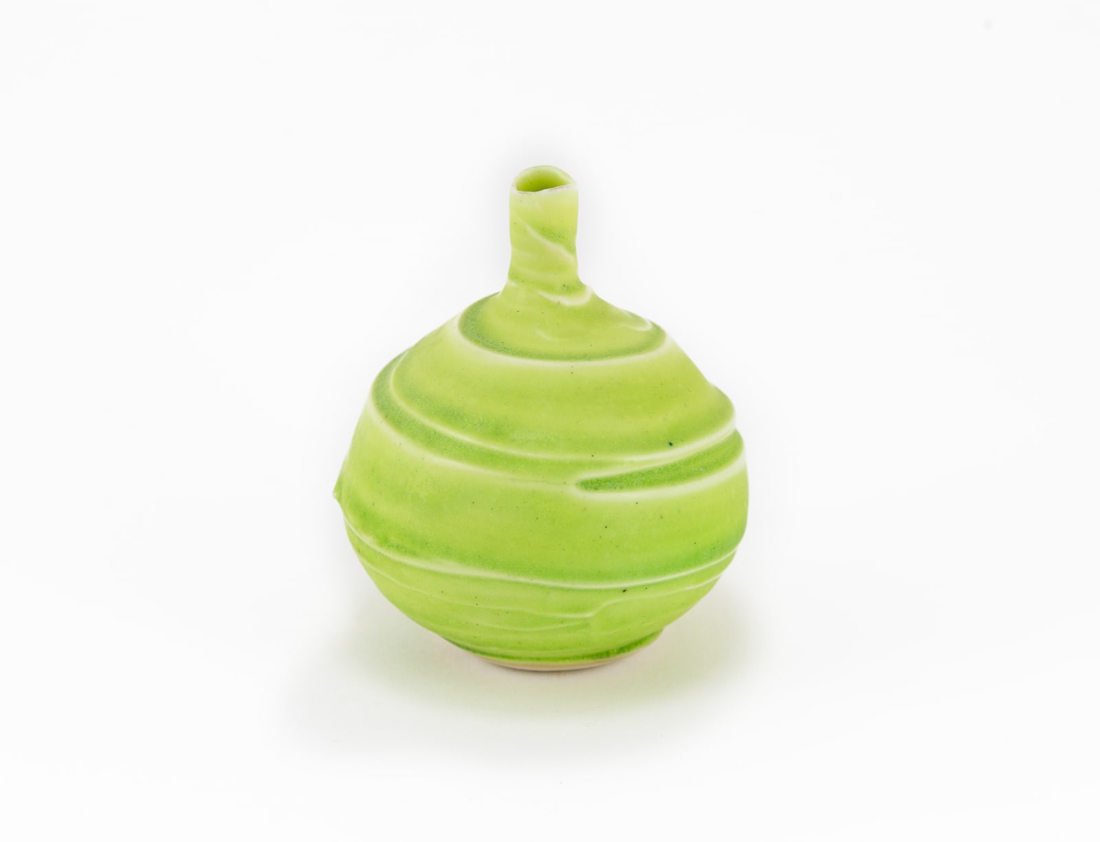 Hugh West, Small Textured Bottle Vase Green