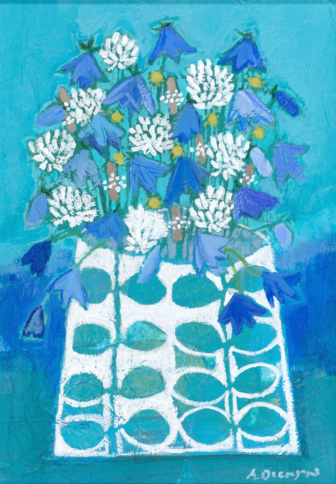 Alison Dickson, Meadow Harebells and Clover