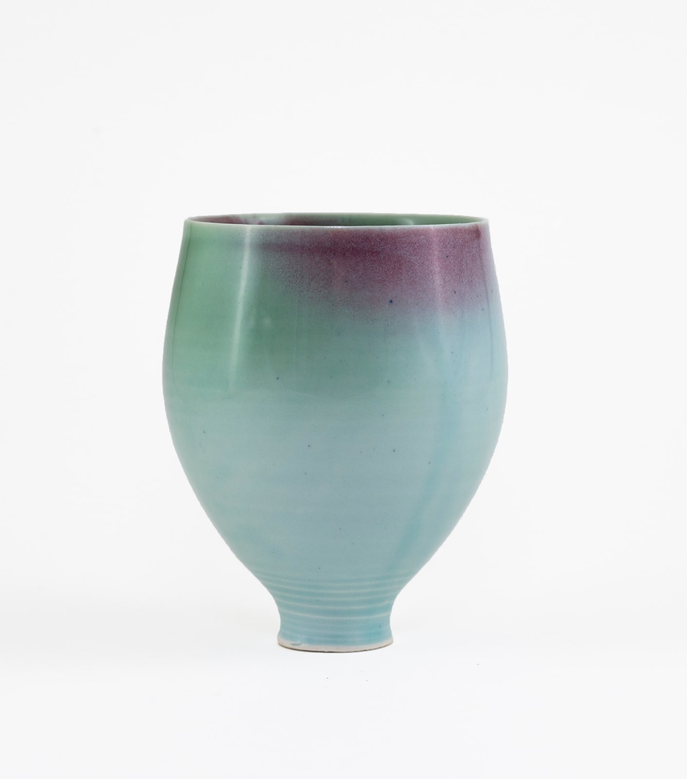 Hugh West, Celadon and Rhubarb Vase