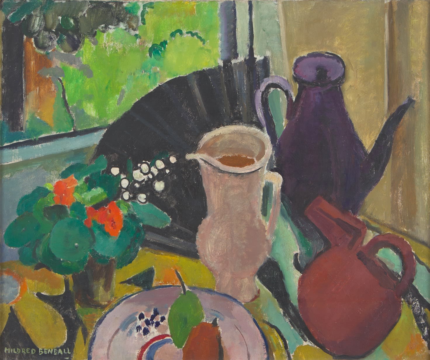 Mildred Bendall, The Black Fan, c. 1928