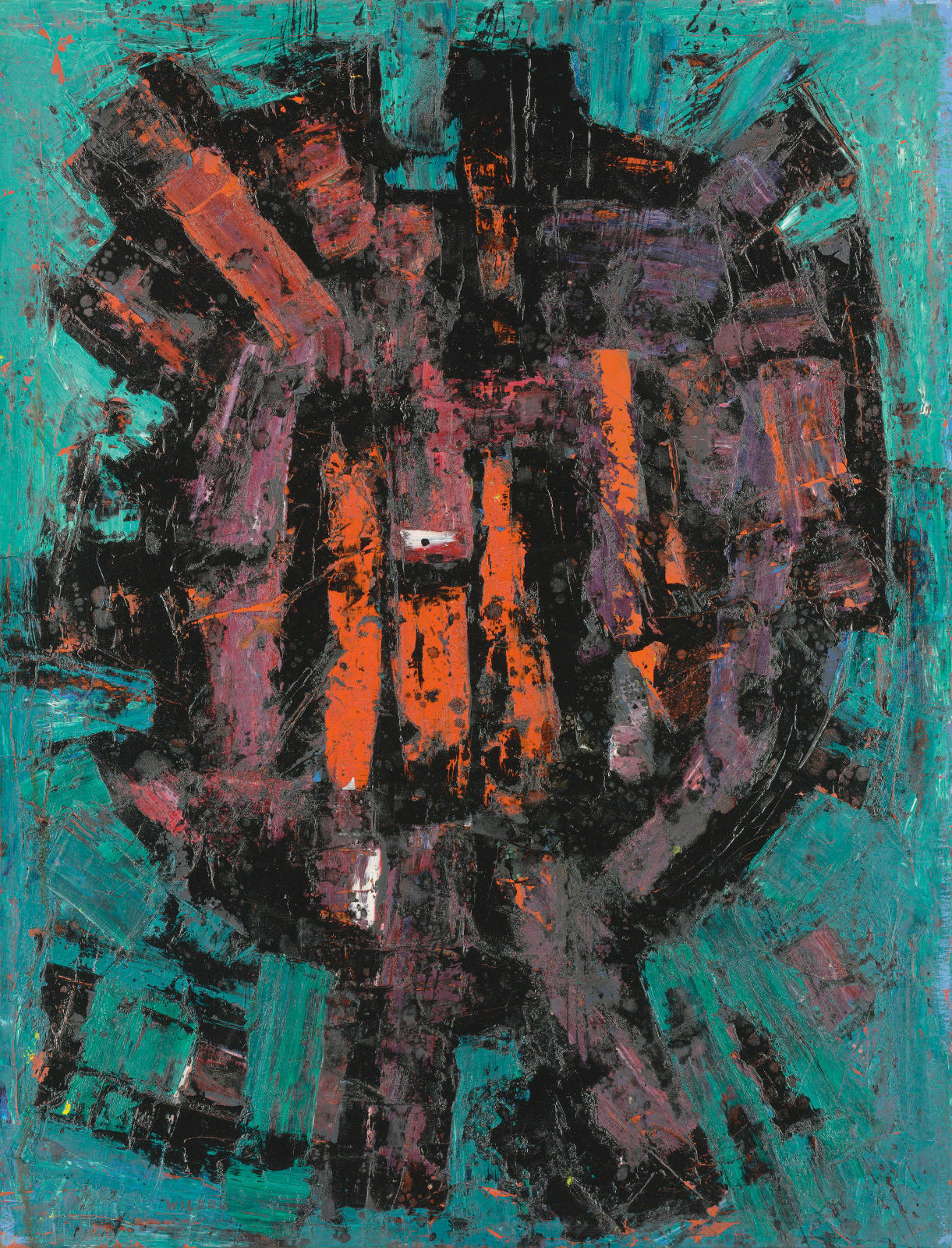 Frank Avray Wilson, FAW860 - Configuration in Red and Blue, 1954