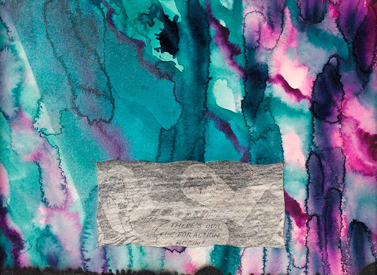 Colin Self, Cinema Study No.41 (Cinema Curtain) THERE'S OUR CUE FOR ACTION, ROBIN!, 1969