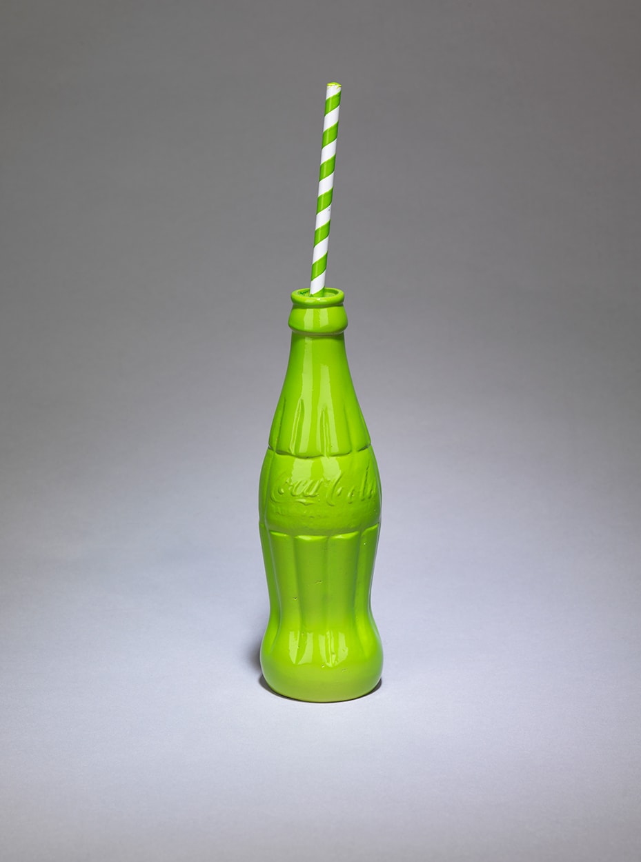 Clive Barker, Green Coke with Straw, 2019