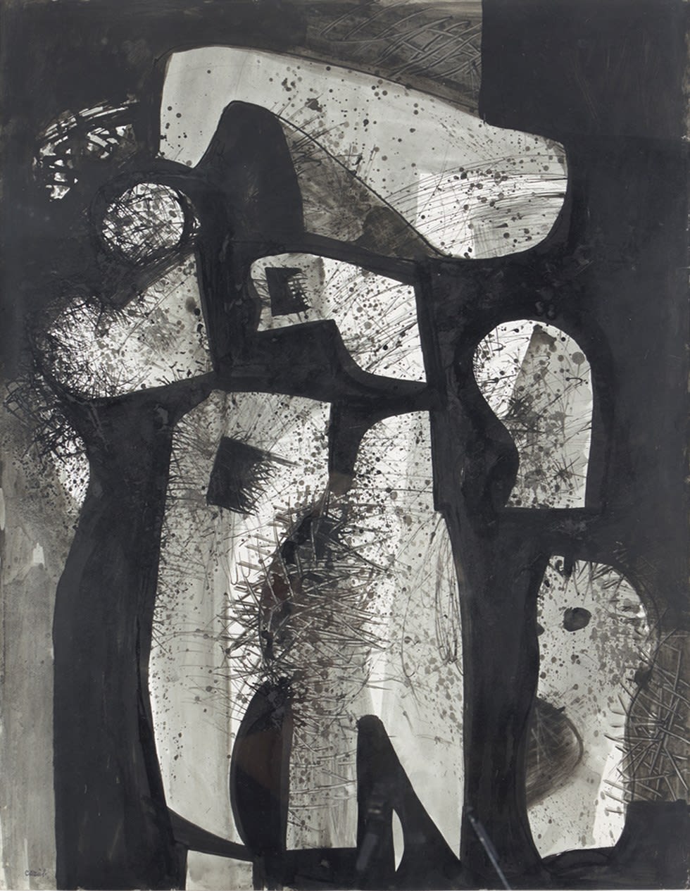 Caziel, WC721 - Forms in Space, c. 1951