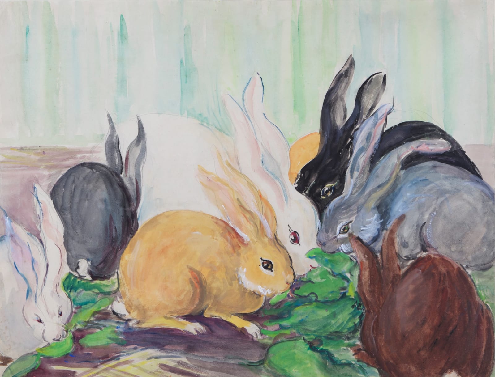 Mildred Bendall, Rabbits, 1930