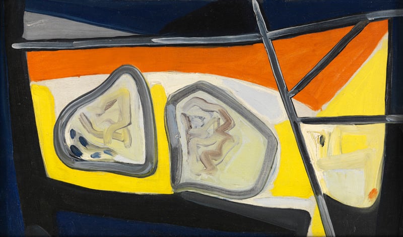 Caziel, WC204 - Composition "Cobra"/ Two Pairs Against a Window, c. 1948