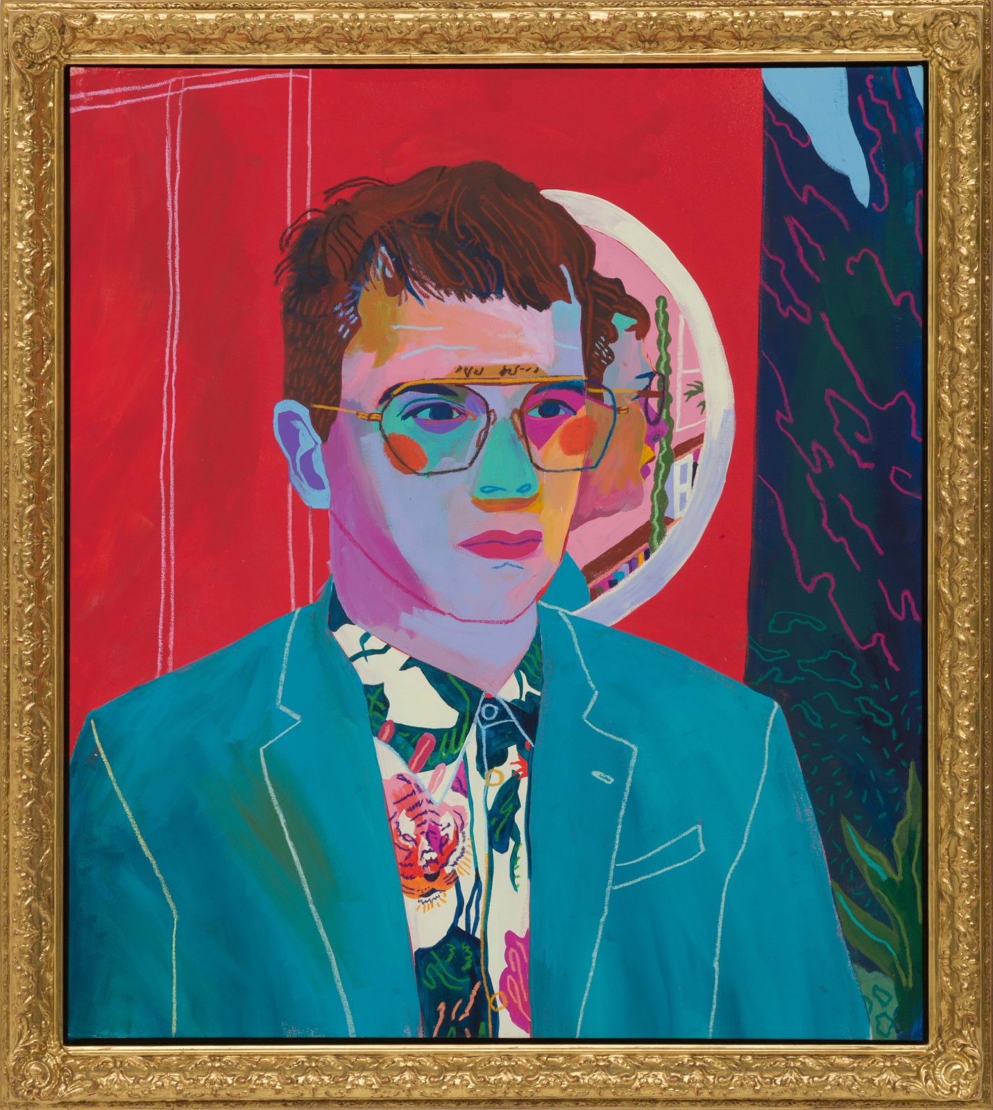 Andy Dixon, Self Portrait with Mirror, 2018